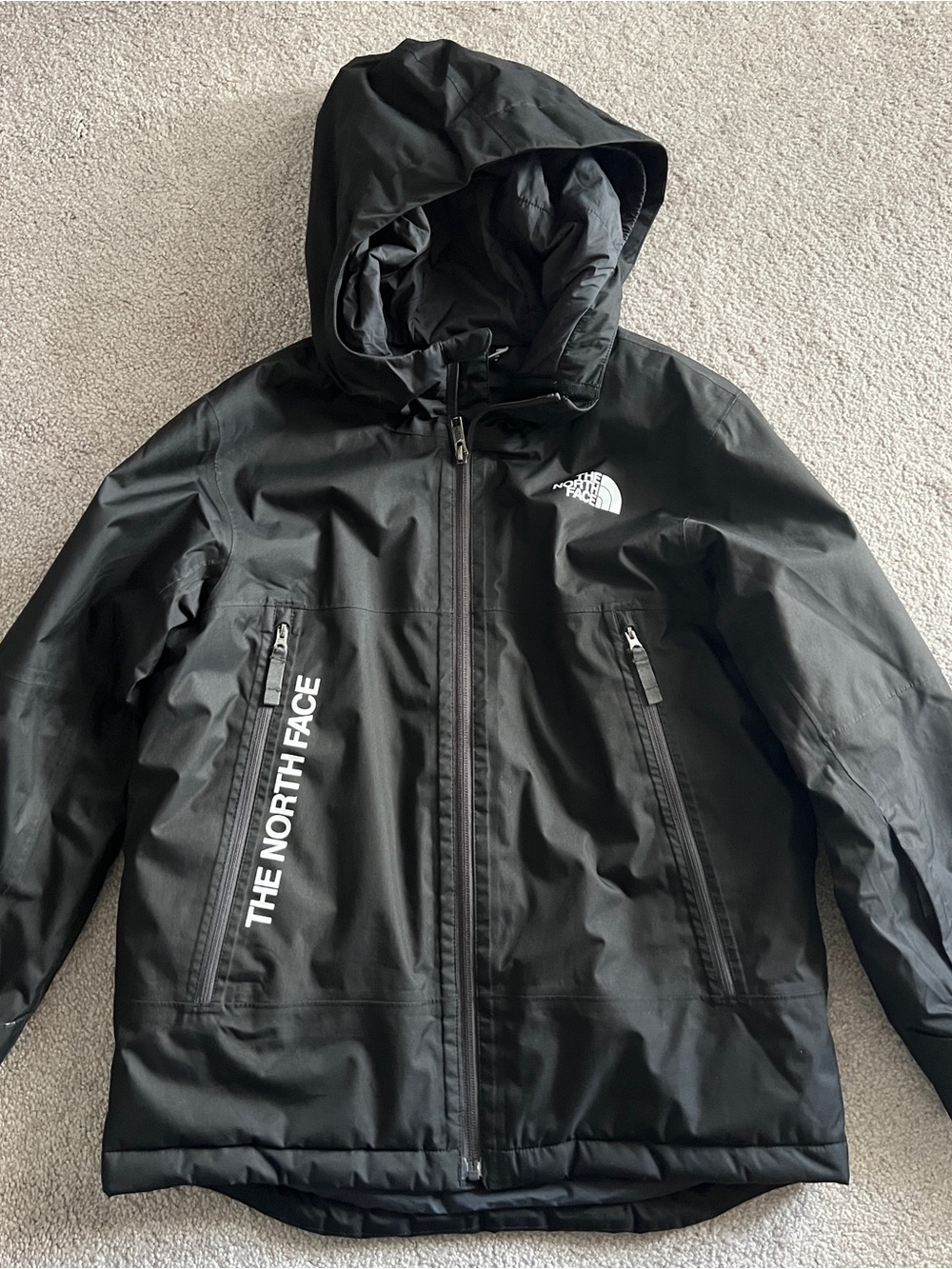 Preowned /Outgrown North Face Boys’ Freedom Insulated Jacket (Black) Large (12)
